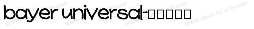 bayer universal字体转换